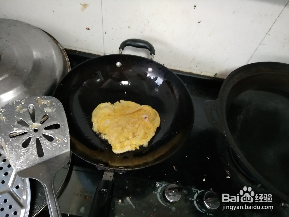 香菜黄瓜丝炒鸭蛋