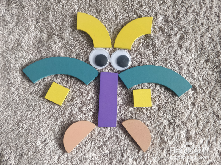 用蒙氏积木怎样拼一只花蛾子呢？