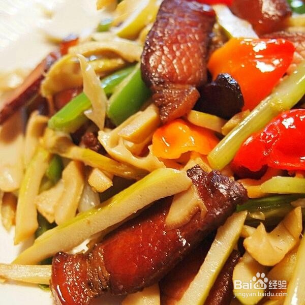 竹笋炒腊肉的制作方法