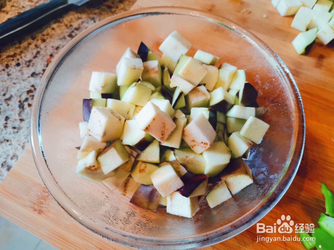 茄丁儿面的做法