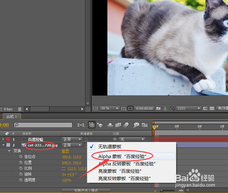 如何使用AE制作漏空蒙版效果