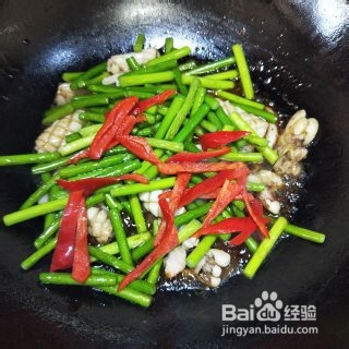 家常鱿鱼炒蒜苗的做法