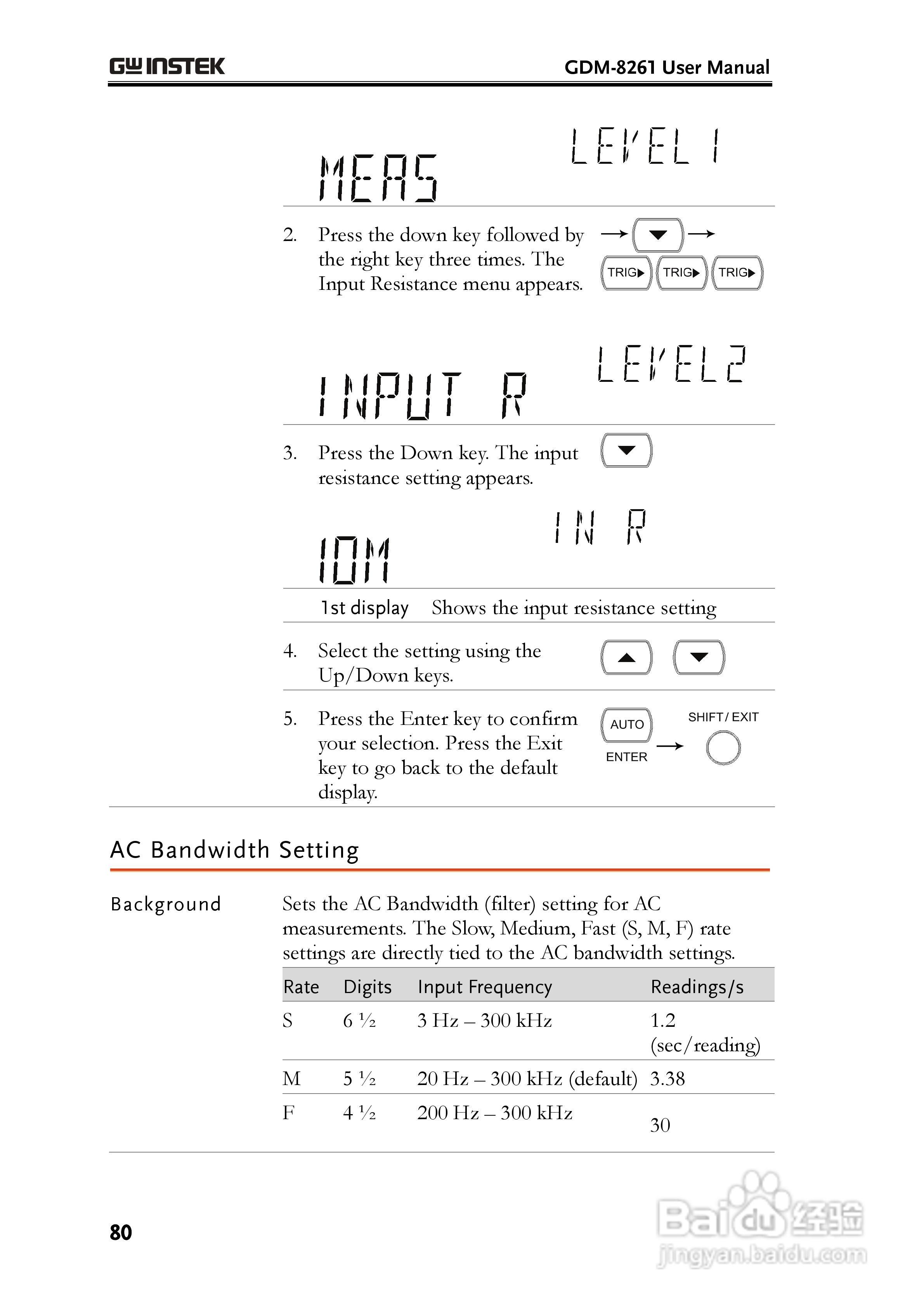 固纬GDM-8261数字万用表使用说明书:[8]