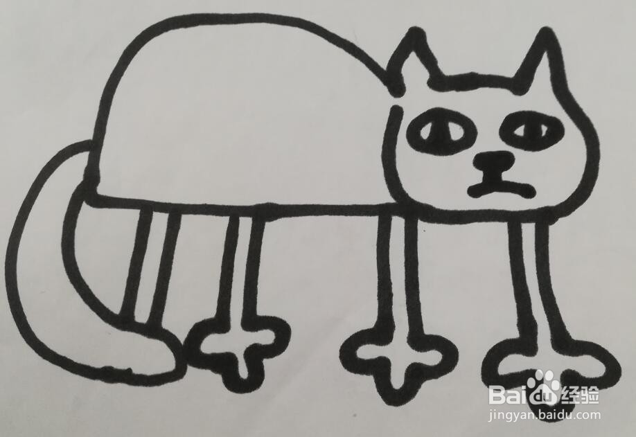 猫的简笔画 小猫的画法