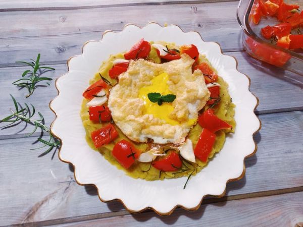 轻盈减脂早餐——云朵蛋brunch