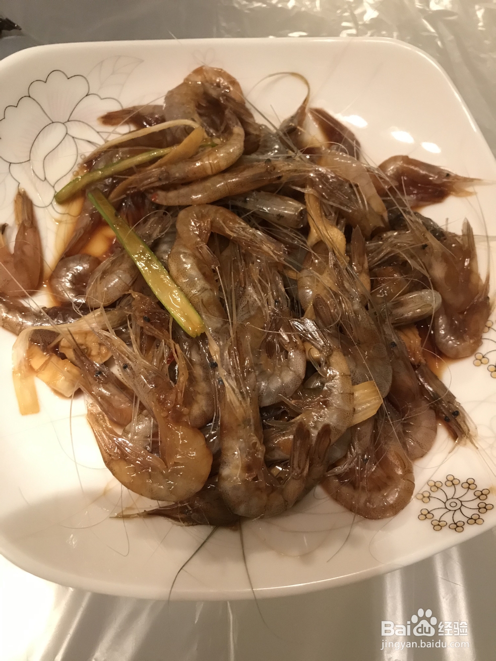 毫无压力做炝青虾