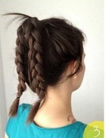 直发如何扎花苞头