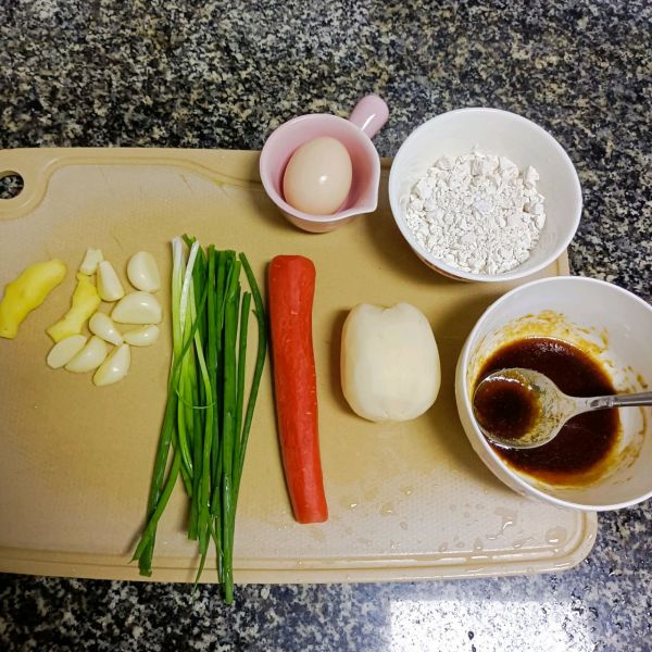 胡萝卜藕丁煎饺