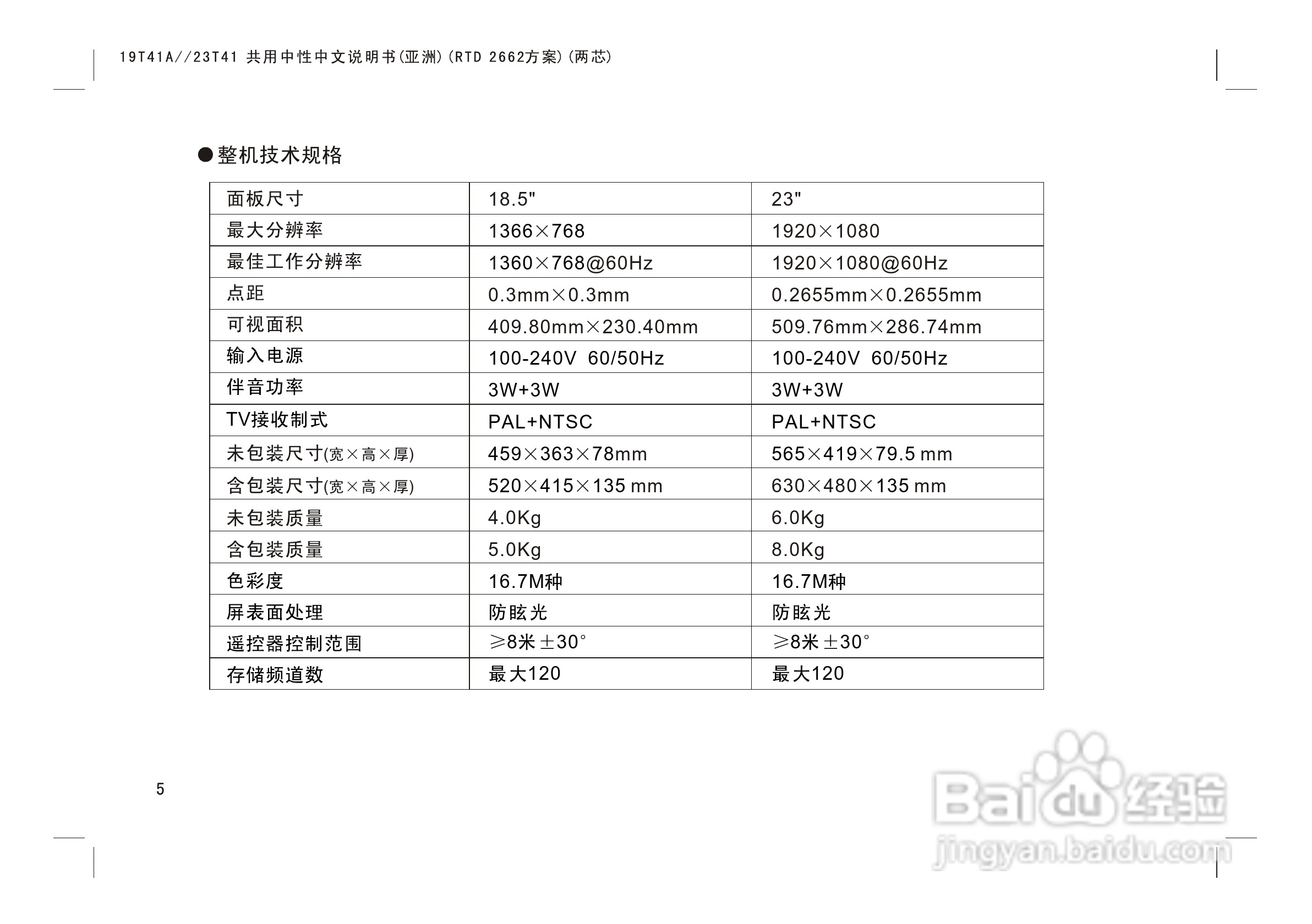 熊猫电子L23K01液晶彩色电视机说明书:[1]