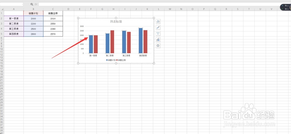 Excle中怎么制作线柱组合图?