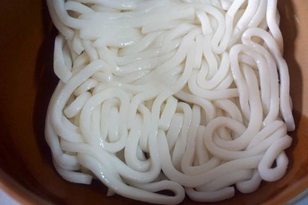 四季豆焖乌冬面