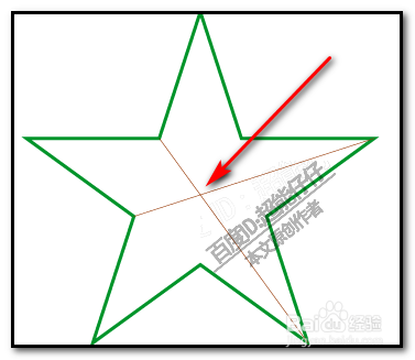 illustrator怎么找出五角星中心点真正的中心点