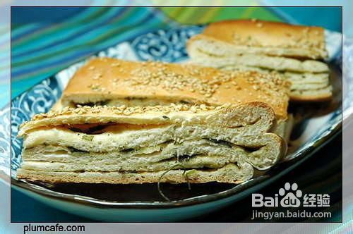 葱油香菜烤饼的做法