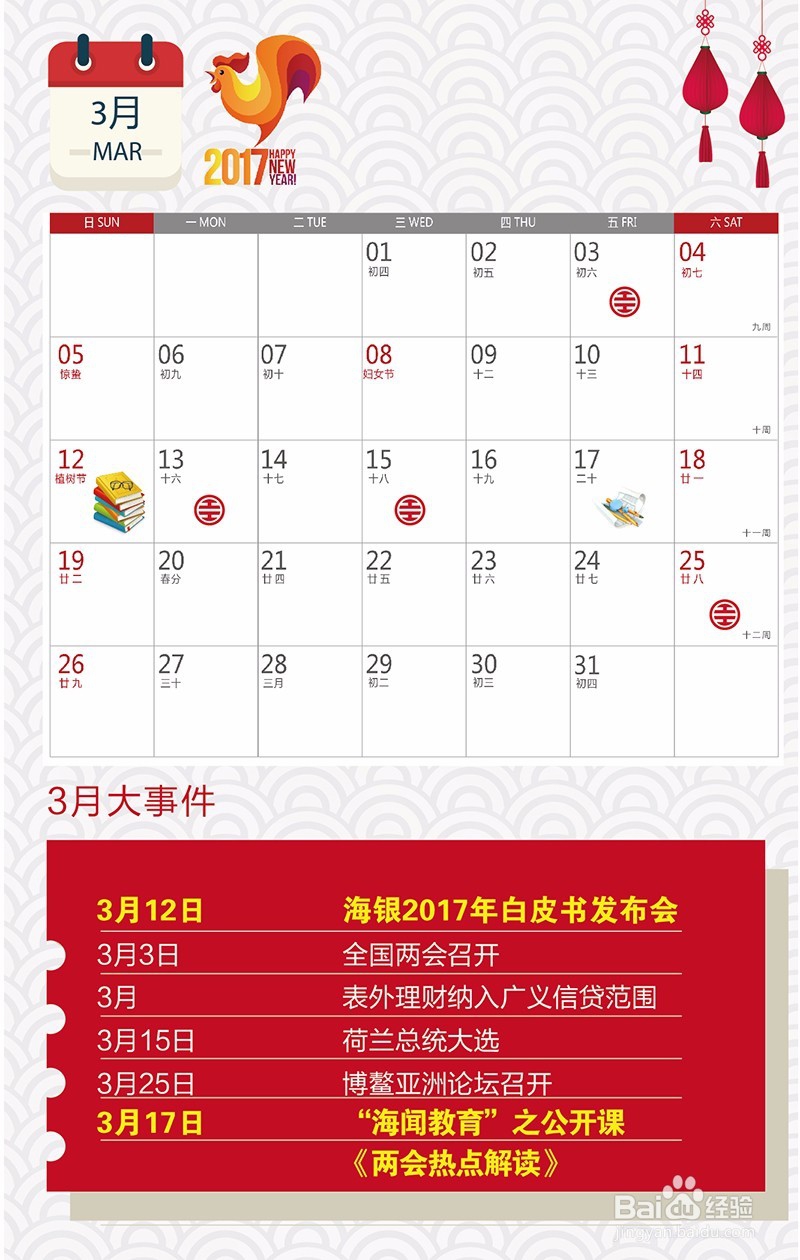 海银财富2017财经日历（全年篇总结分享）