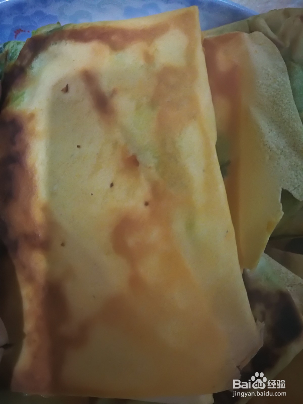 煎饼韭菜盒子的做法