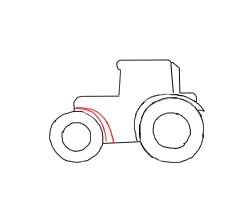 拖拉机车头怎么画简笔画