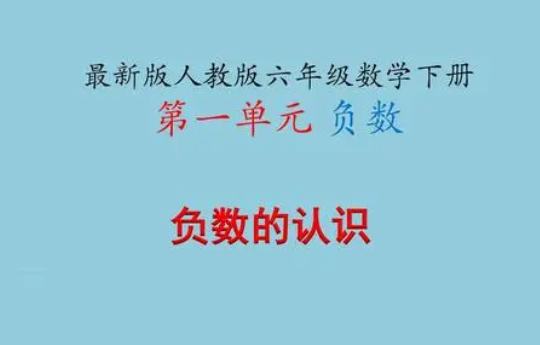 负数是什么