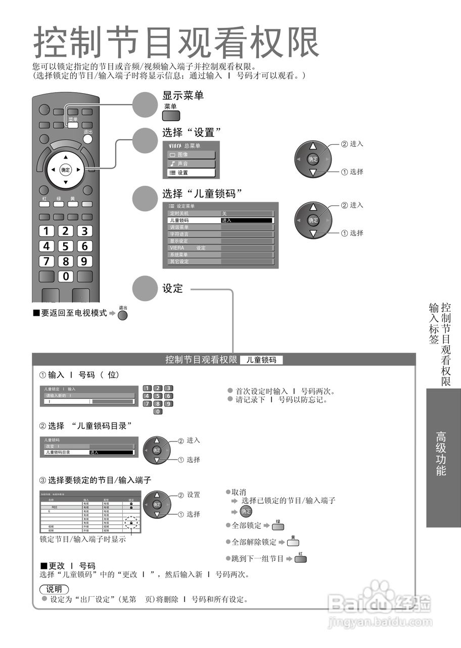 松下TH-L32X15C液晶彩电使用说明书:[3]