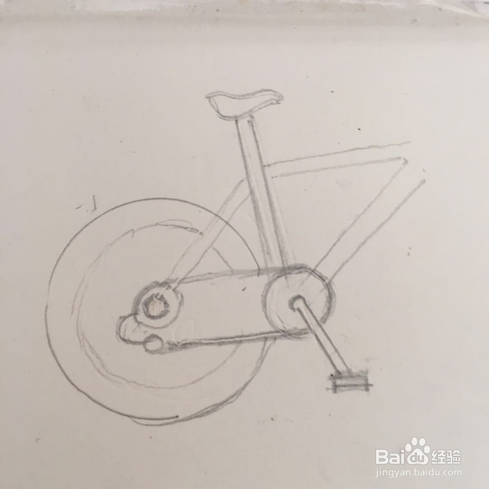 山地车的简笔画怎么画