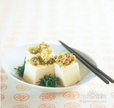 水灵修复肌肤的美味葱姜冷豆腐的简单做法
