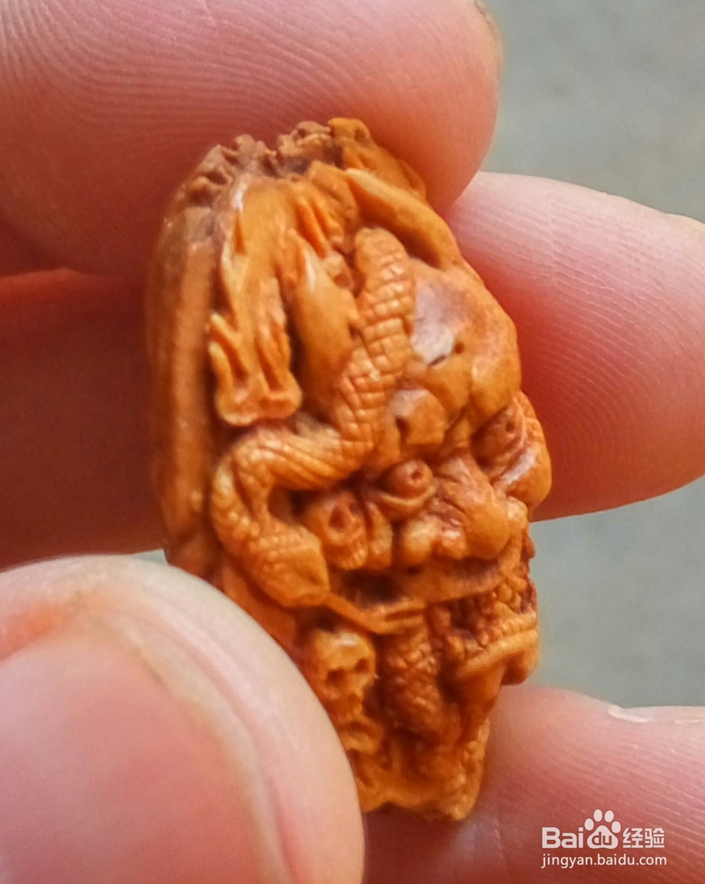 桃核雕刻般若单子过程