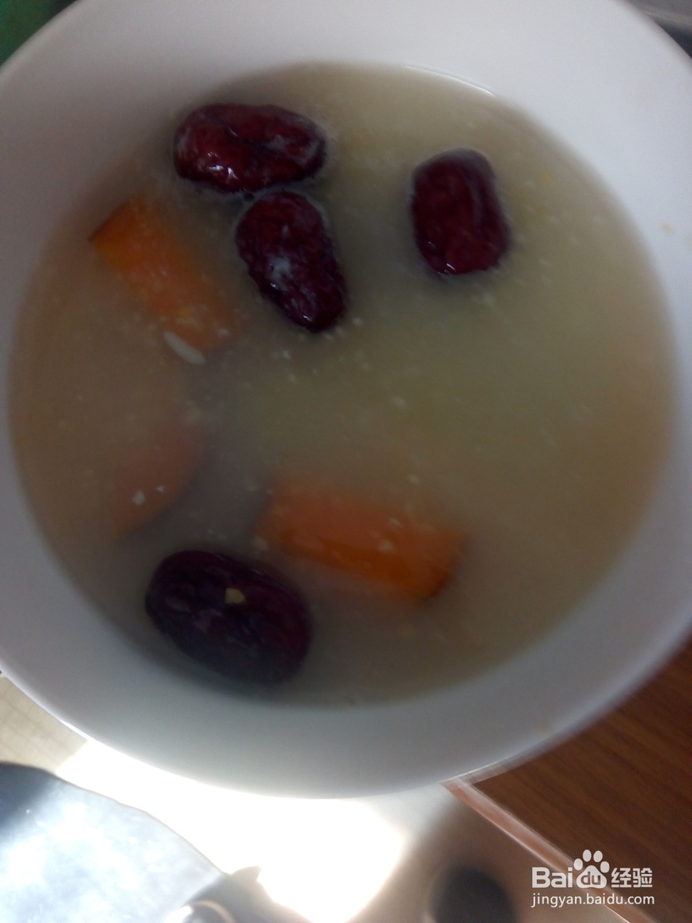 红枣地瓜两参粥