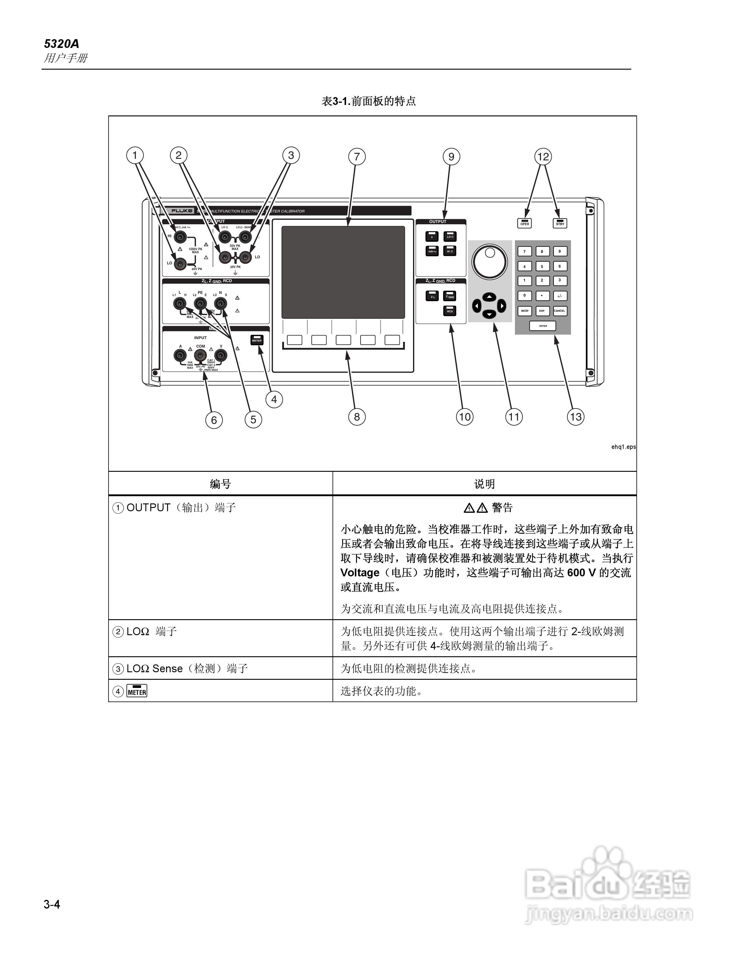 福禄克5320A 多功能电气安全校准器用户手册:[5]