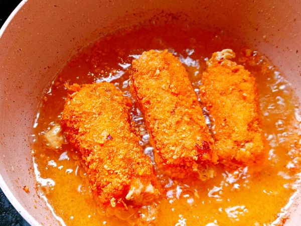 芝士时蔬炸猪排