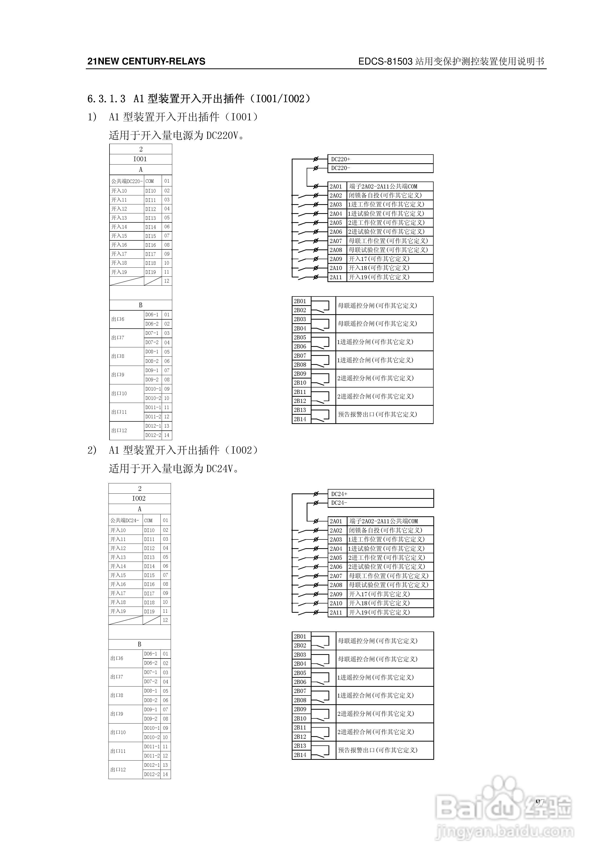 新世纪EDCS-81503站用变保护测控装置说明书:[11]