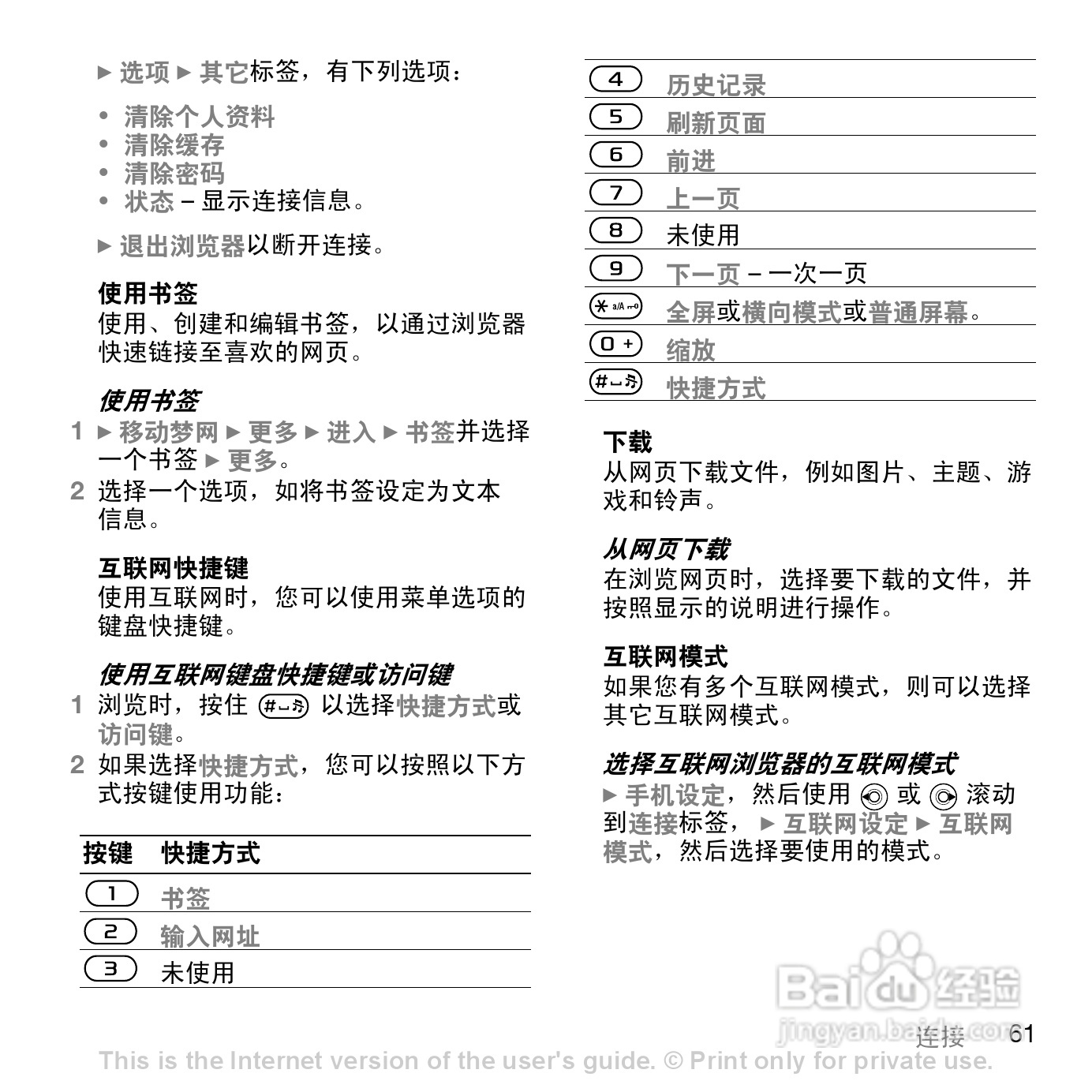 索尼爱立信K818C手机使用说明书:[7]