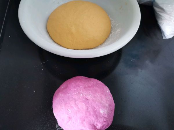 七彩玫瑰花馒头