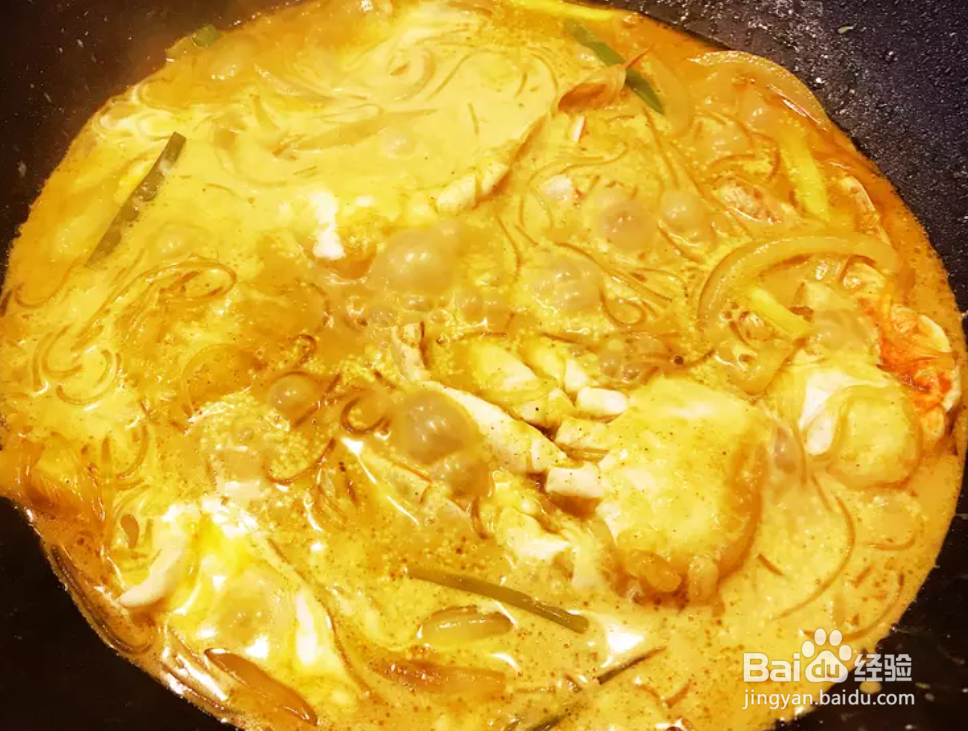 椰汁咖喱粉丝蟹煲