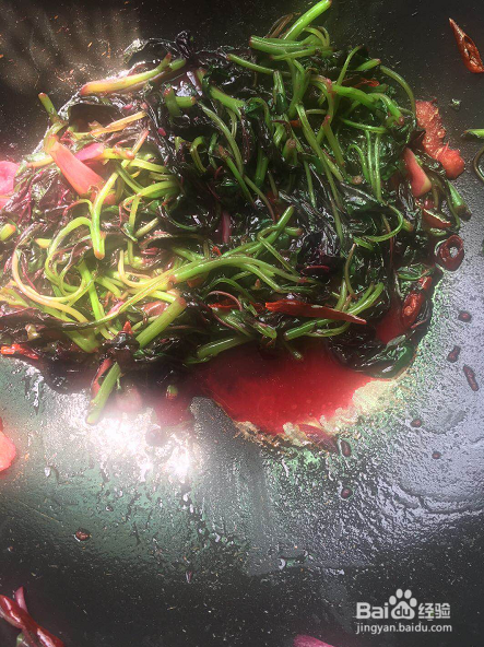 爆炒红苋菜怎么做