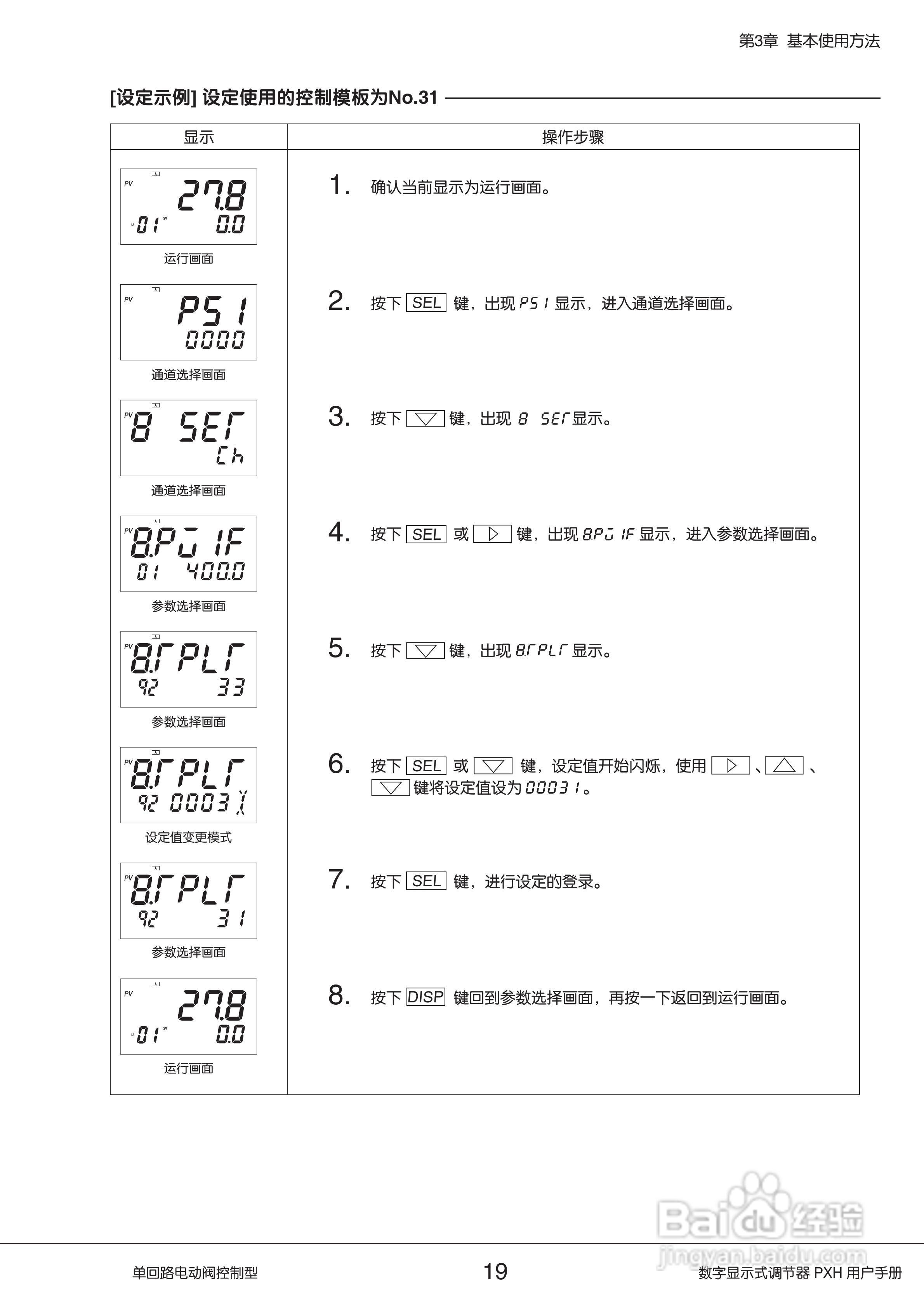 富士PXH电动阀控制型数字显示式调节器操作手册:[2]