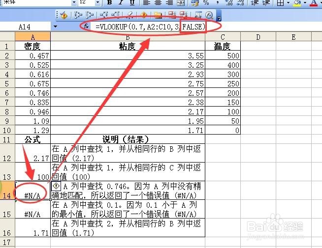 vlookup函数为什么会出现错误值
