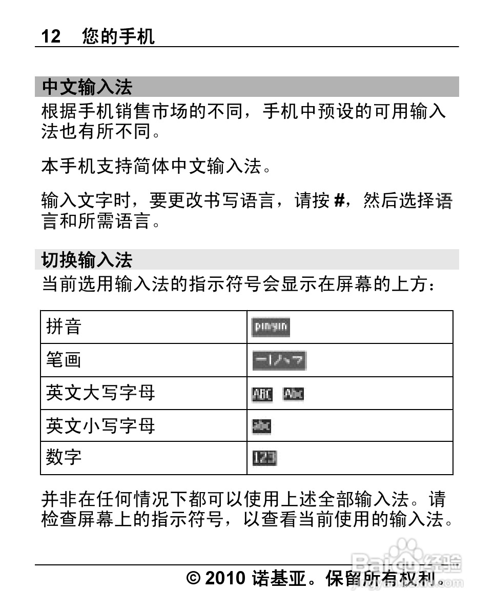 诺基亚1280手机使用说明书:[2]