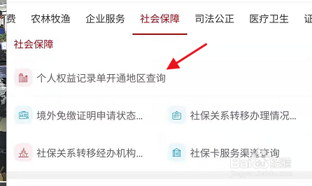 社会保障个人权益记录单开通地区如何查询