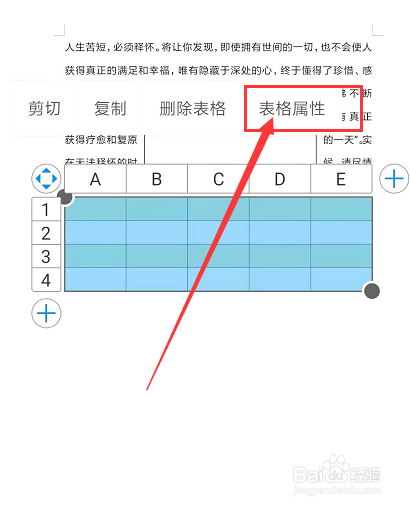 在手机WPS文档中怎样更改表格颜色
