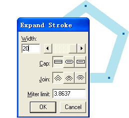 Freehand创建精美的空心封套图案