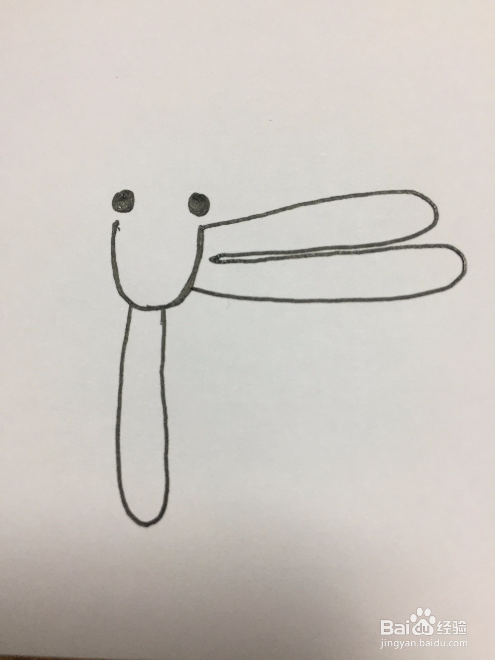蜻蜓的简笔画画法