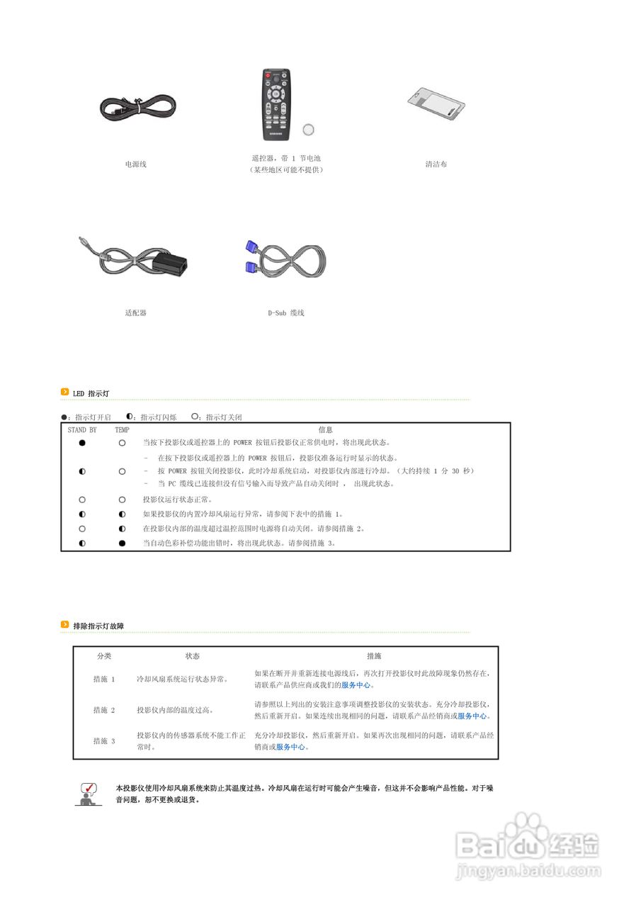 三星SP-P400B投影仪使用说明书:[1]