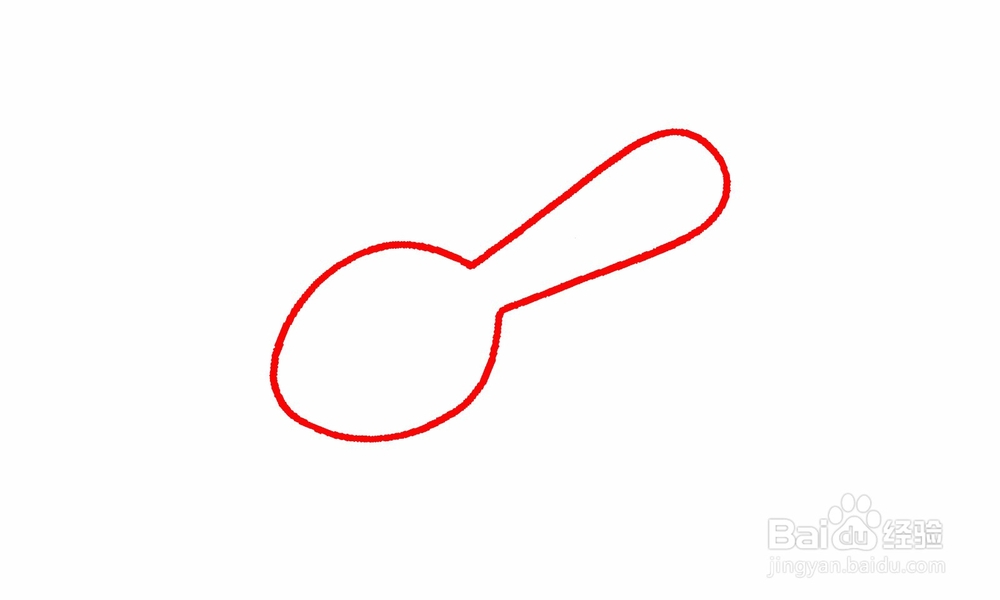简笔画勺子怎么画