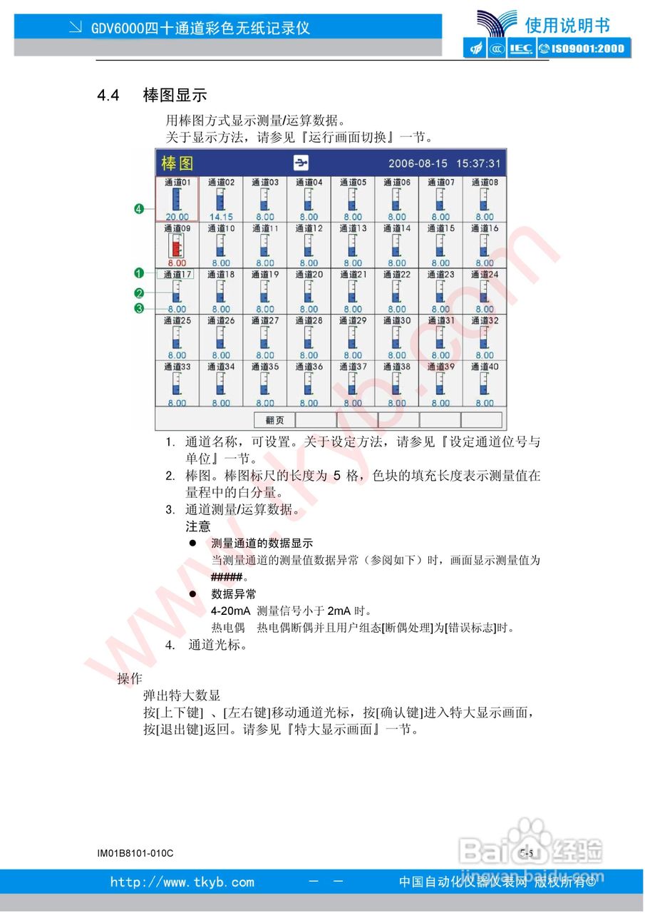 GDV6000彩色无纸记录仪使用说明书:[6]