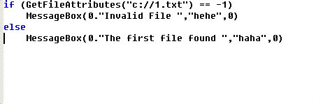 VC如何判断一个文件是否存在？