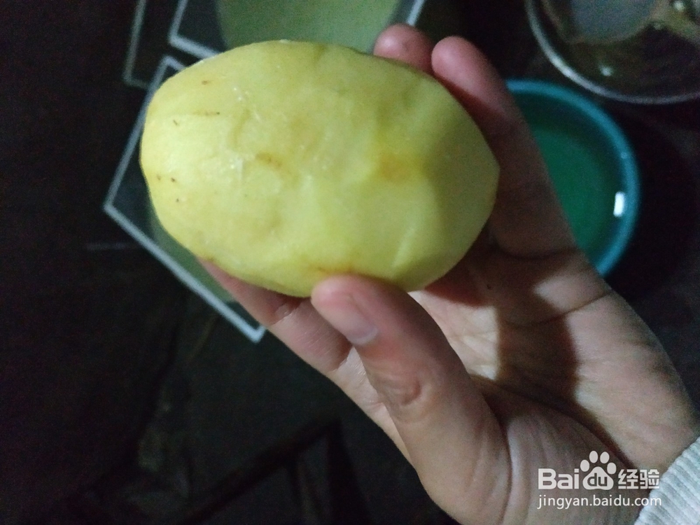 美味的青菜土豆饼