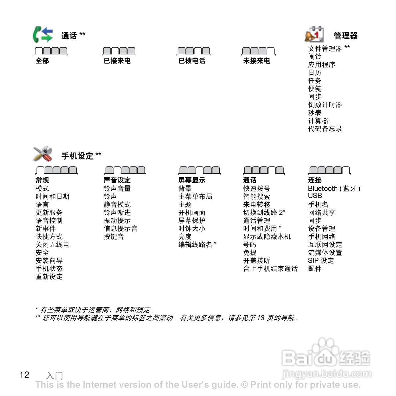 索尼爱立信W760c手机使用说明书:[2]