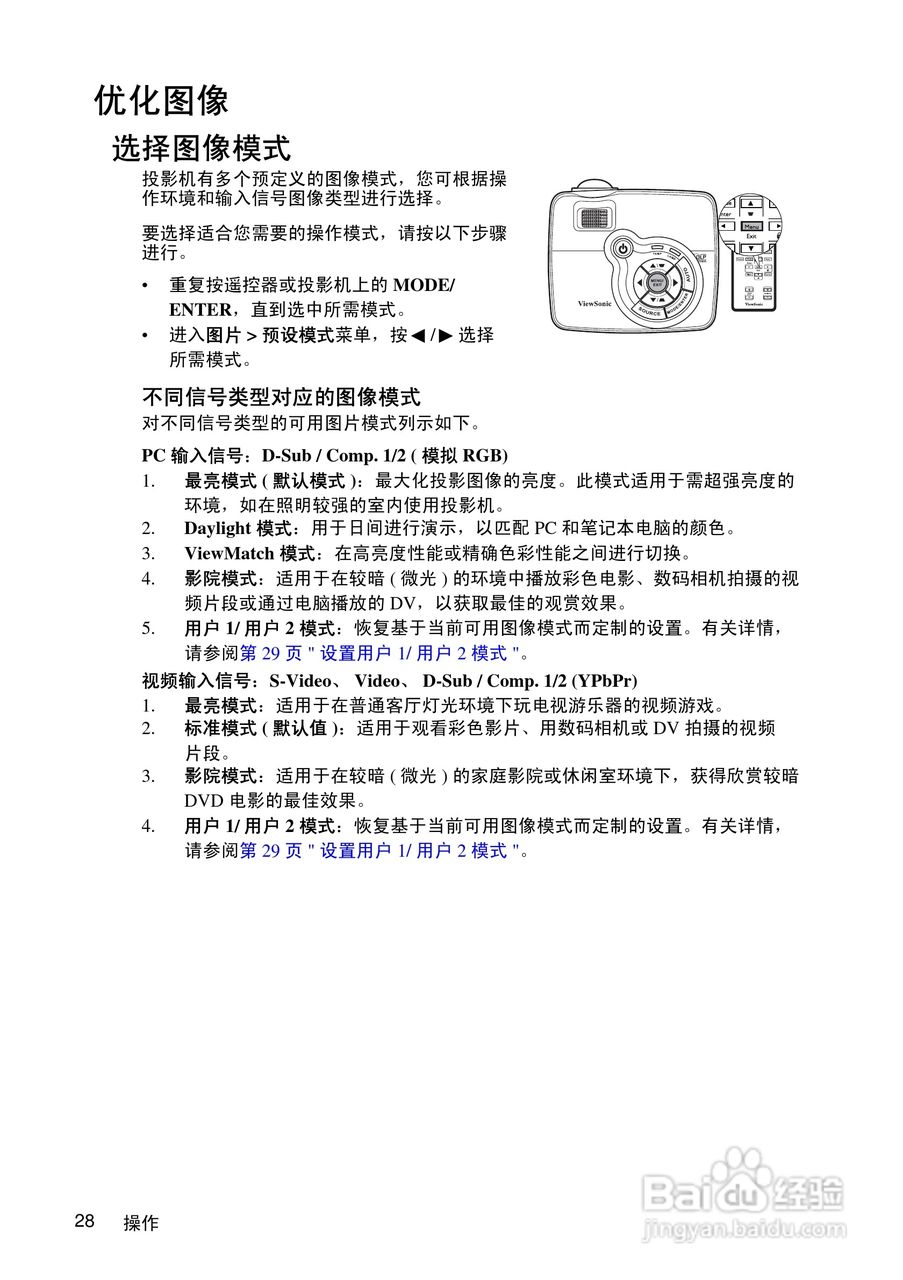 优派PJD5351投影机使用说明书:[4]