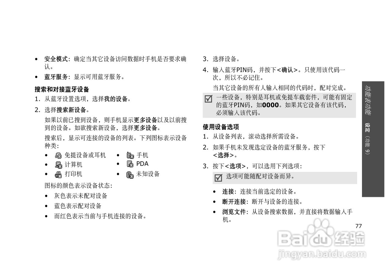 三星SGH-E628手机使用说明书:[8]