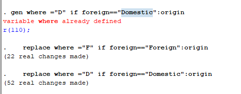 stata中变量的使用