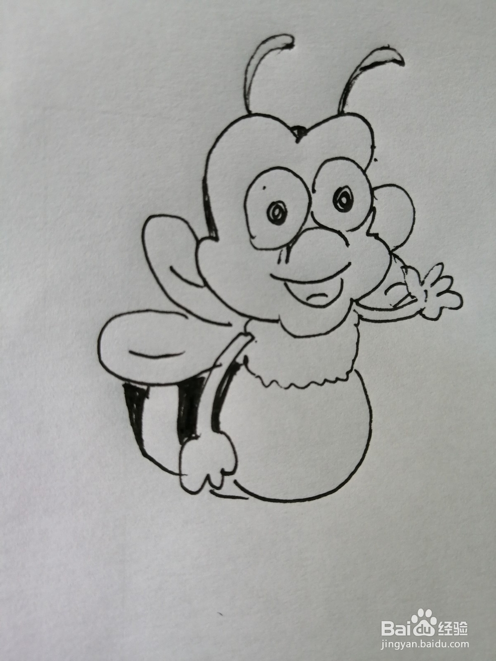 可爱的小蜜蜂怎么画